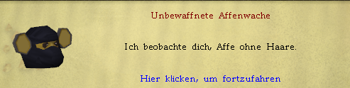 Unbewaffnete Affenwache