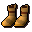 Goldene Bergbaustiefel