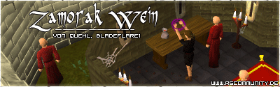 Banner: Zamorak Wein Sammeln speziell für freie Spieler