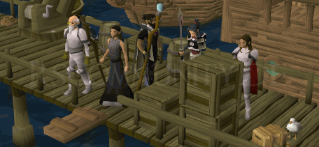 Am Dock von Port Sarim mit Sir Tiffy