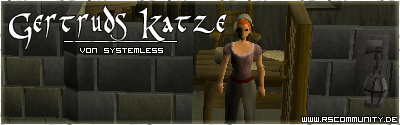Banner: Gertruds Katze