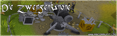 Banner: Die Zwergenkanone