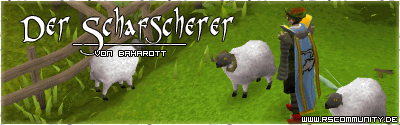 Banner: Der Schafscherer