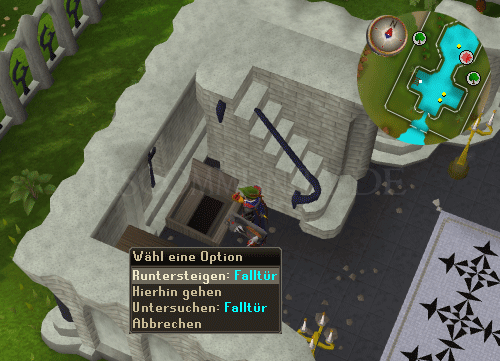 Runtersteigen: Falltür