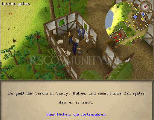 Wahrheitsserum in Kaffee gießen