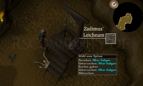 Zadimus Leichnam