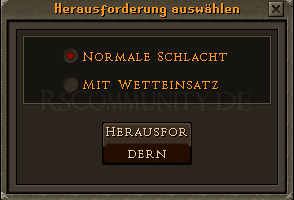 Herausforderung wählen