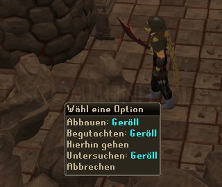 Abbauen: Geröll