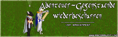 Banner: Abenteuer-Gegenstände wiederbeschaffen