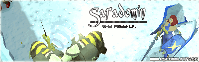 Banner: Verlies der Götterkriege - Saradomin