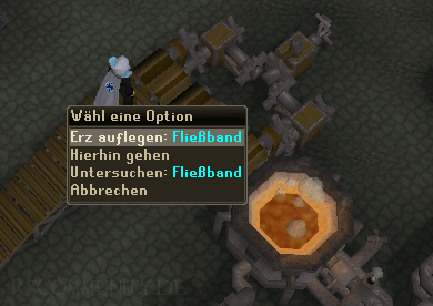 Erze auflegen