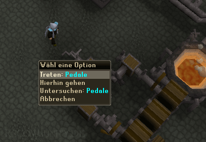 Pedale bedienen