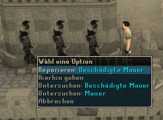 Mauer reparieren