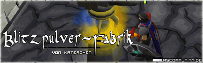 Banner: Blitzpulver-Fabrik